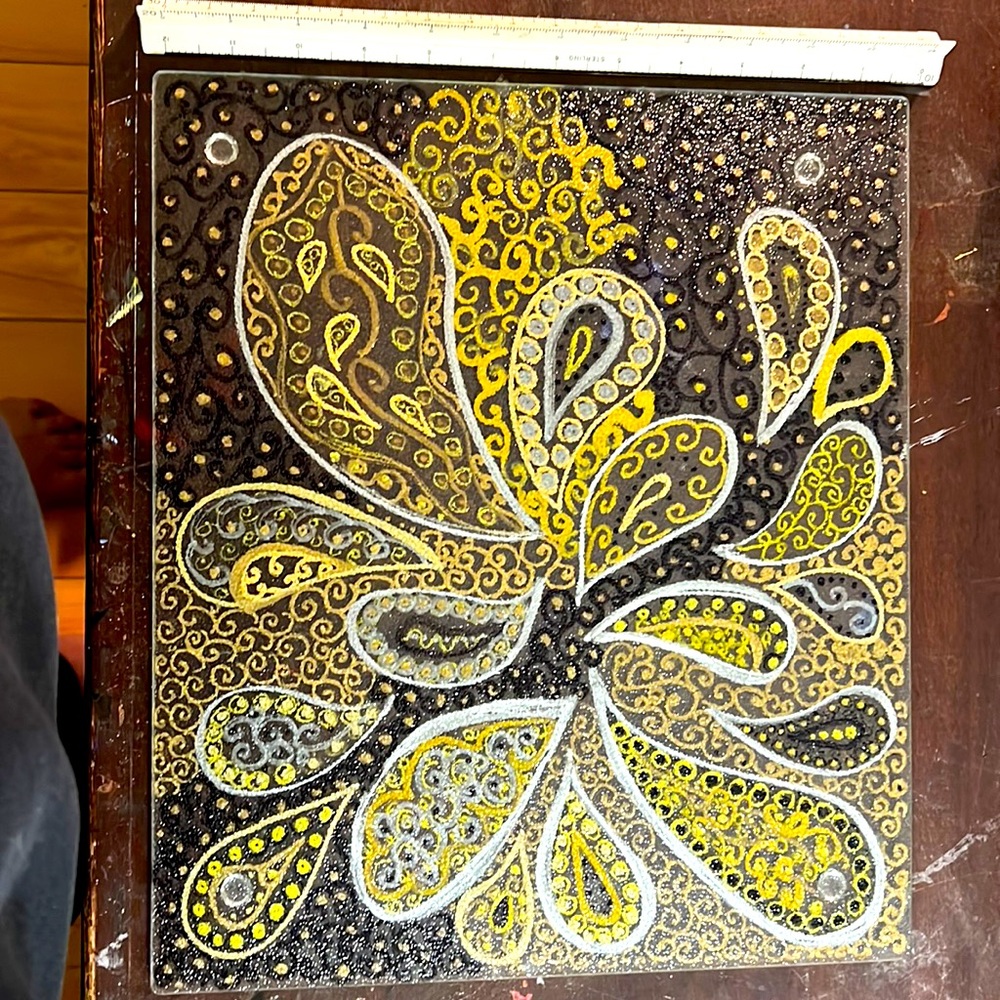 Hand painted cutting board